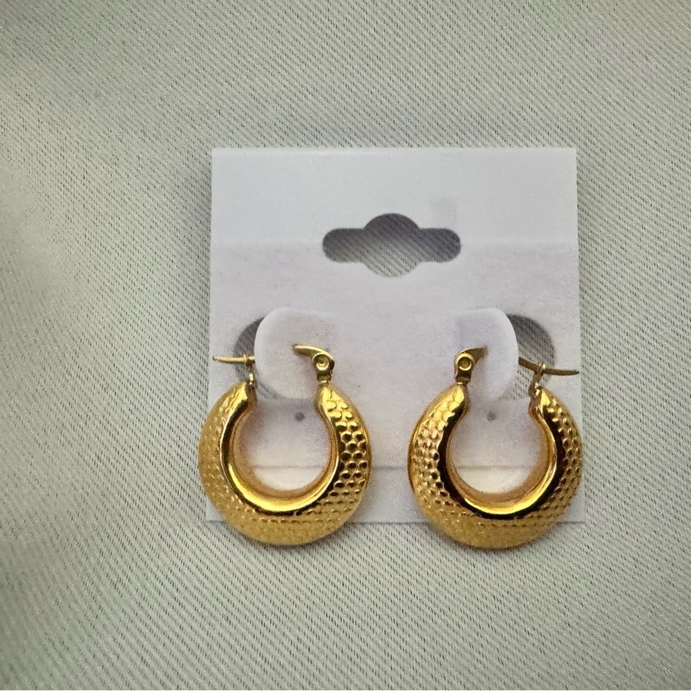 Small Hoop earrings gold plated